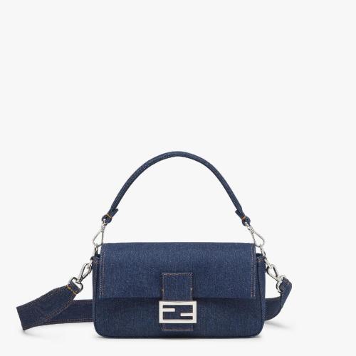  FENDI芬迪 22年秋冬 女士 單肩包 藍(lán)色牛仔Re-Edition限定手袋 8BR600AL9WF0KR1