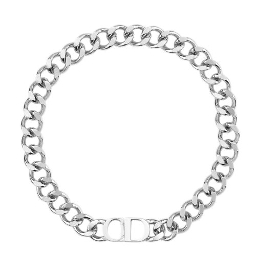 DIOR/迪奧  男士CD標(biāo)志磁扣鏤空鏈環(huán)項鏈N1097HOMMT_D000