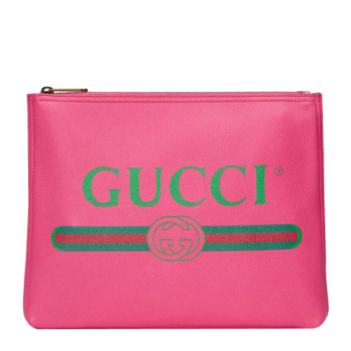 GUCCI/古馳  古琦女包 品牌字母LOGO 女士粉色皮革手拿包 500981 0GCAT 8840 HKY0011N
