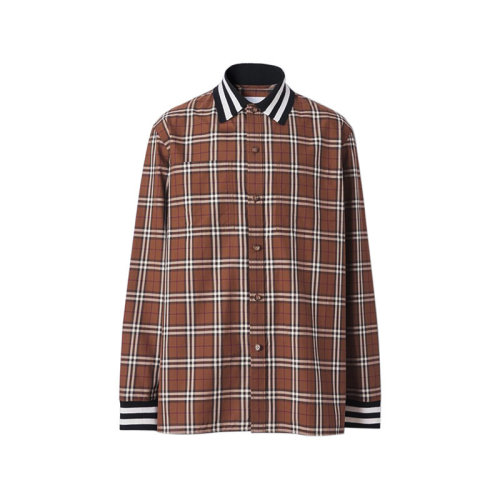 BURBERRY/博柏利【22春夏新款】男款棉質(zhì)長(zhǎng)袖休閑襯衫 80481811