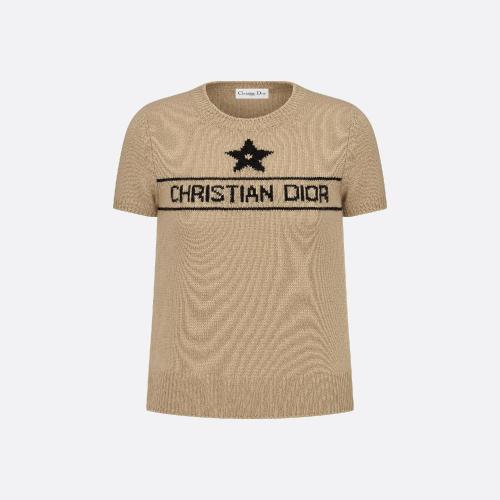  DIOR迪奧 22年秋冬 女士 針織衫 Pull a manches courtes 244S98AM054_X1700