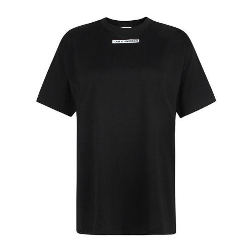  BURBERRY/博柏利 女士黑色棉質(zhì)短袖T恤 80171151