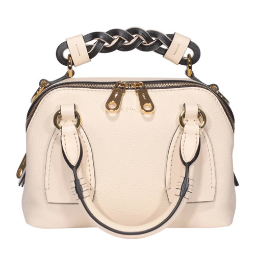 CHLOE/克洛伊 女士純色小牛皮金色浮雕徽標編織可調(diào)節(jié)肩帶手提包單肩包斜挎包女包 C20US361-C62 多色可選