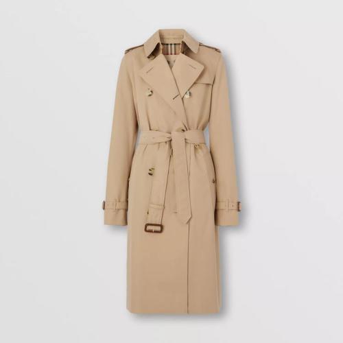  BURBERRY 22年秋冬 女士 肯辛頓版型 - 長款 Heritage Trench 風衣 80592331