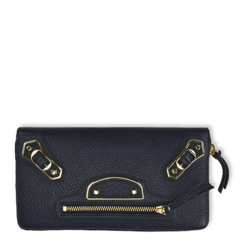 Balenciaga/巴黎世家 classic系列女士羊皮全拉鏈?zhǔn)介L(zhǎng)款錢(qián)夾錢(qián)包手拿包女包 390187-AQ40G 多色可選