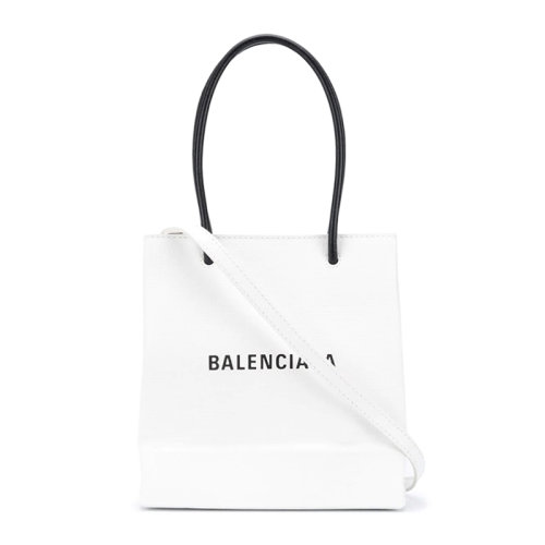 Balenciaga/巴黎世家 女士純色小牛皮經(jīng)典字母徽標(biāo)印花單肩包斜挎包手提包托特包女包 597858-0AI2N 多色可選