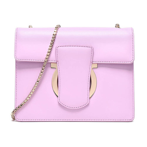 SalvatoreFerragamo/菲拉格慕女士牛皮鏈條單肩包21F893