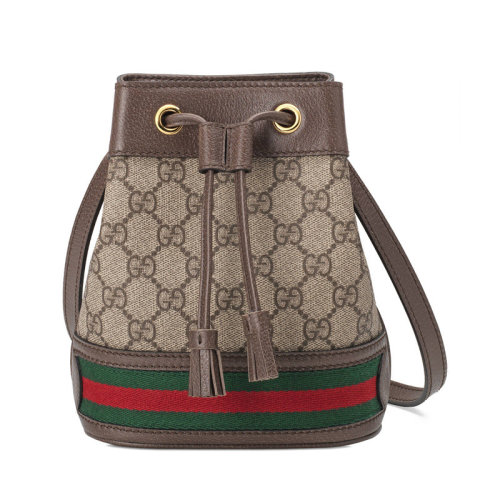 GUCCI/古馳 女士經(jīng)典款Ophidia GG迷你水桶包單肩包 550620 96I3B 8745