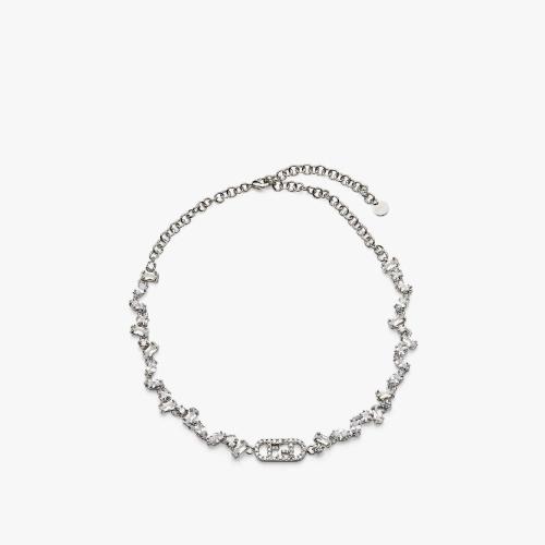  FENDI芬迪 22年秋冬 女士 項(xiàng)鏈 銀色項(xiàng)圈 8AH839AHTWF035M