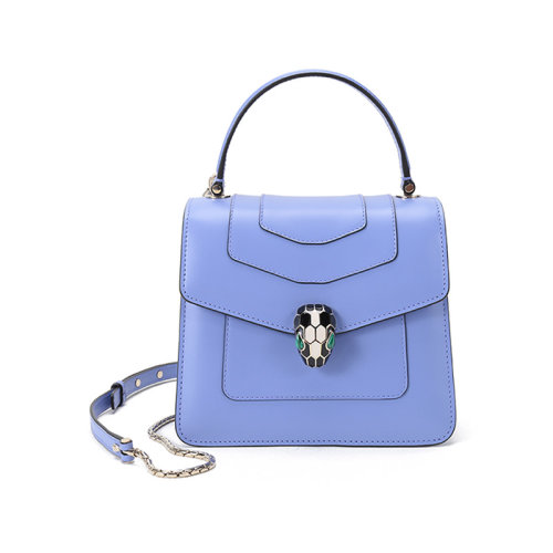 BVLGARI/寶格麗  女士小號(hào)SERPENTI FOREVER系列牛皮蛇頭扣手提單肩斜挎包 290517