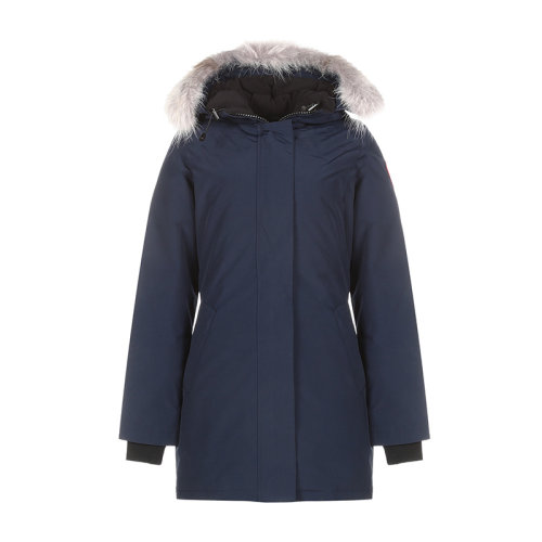 CANADA GOOSE/加拿大鵝 女士羽絨服 女士聚酯纖維修身版VICTORIA派克大衣鴨絨連帽羽絨服大衣外套 3037L