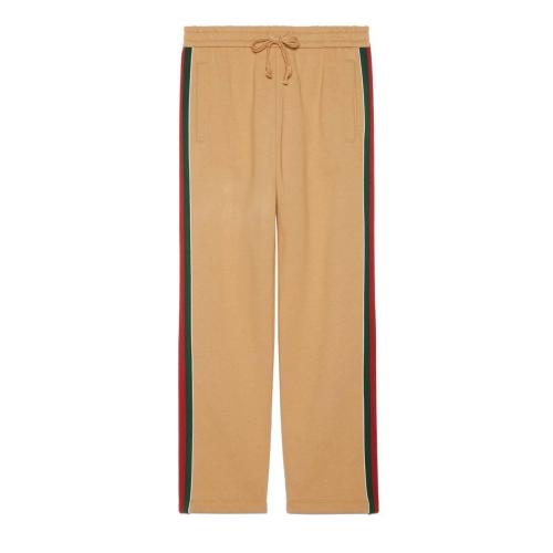  GUCCI古馳 22年秋冬 男士 織帶棉質(zhì)長褲 655477 XJDKL 2109