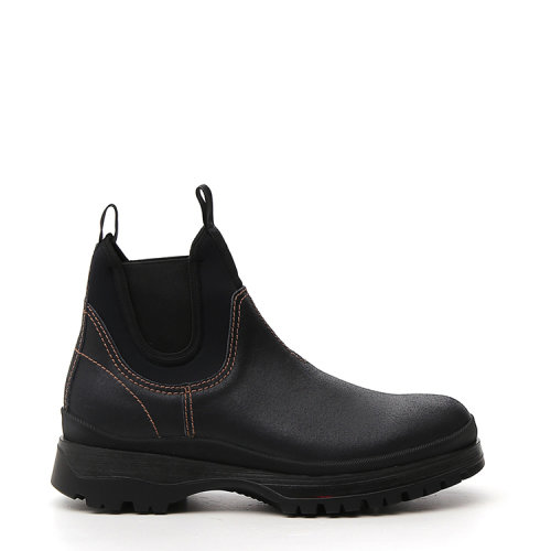 PRADA/普拉達(dá)  及裸靴 男性 切爾西靴 圓頭 男士短靴 2TE1473V75