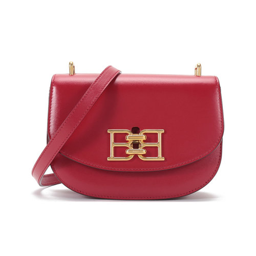 BALLY/巴利  女士迷你款皮質(zhì)B-Chain單肩斜挎包手拿包 BAILY