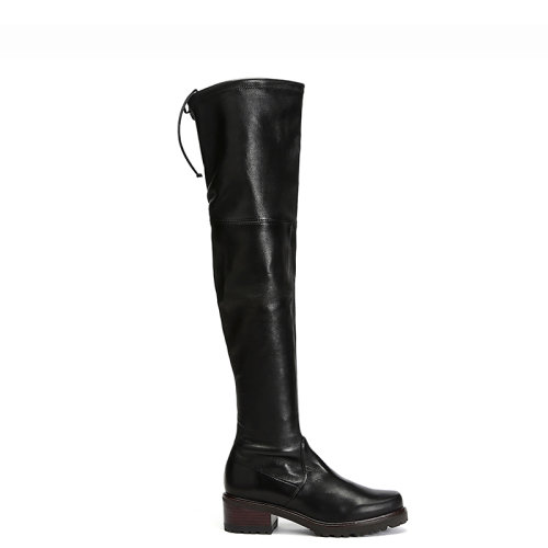 StuartWeitzman/斯圖爾特韋茨曼女士皮革粗跟過(guò)膝長(zhǎng)靴VANLANDNEROPLONGESTRETCH
