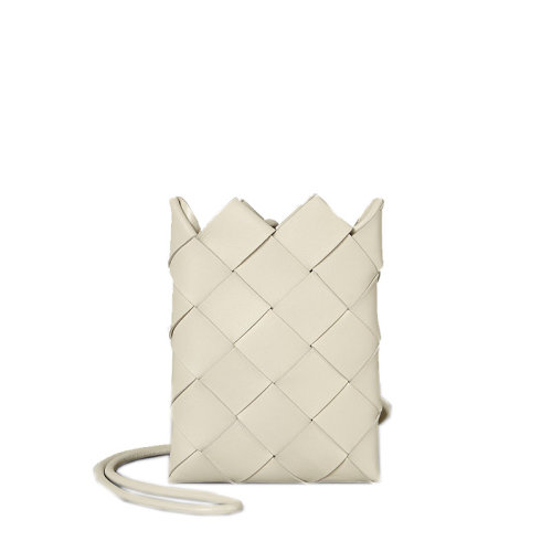 Bottega Veneta/葆蝶家  寶緹嘉女包 女士白色皮質(zhì)經(jīng)典時尚編織單肩包 619019VCQC49644