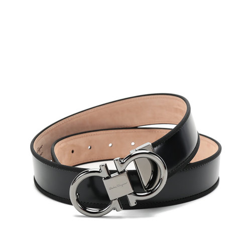 Salvatore Ferragamo/菲拉格慕  男士皮革板扣式皮帶腰帶 670031