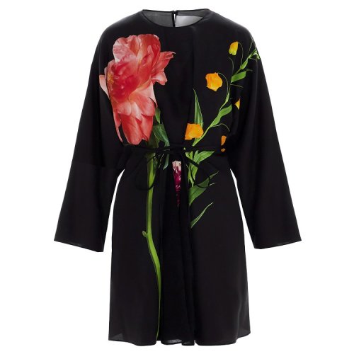 Valentino/華倫天奴  女士 黑色時(shí)尚休閑連衣裙 UB0VATZ1625K92