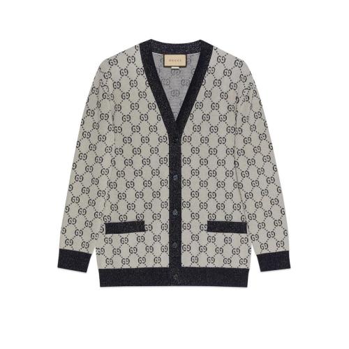  GUCCI古馳 22年秋冬 女士 GG棉質(zhì)提花開衫 692727 XKB54 9071