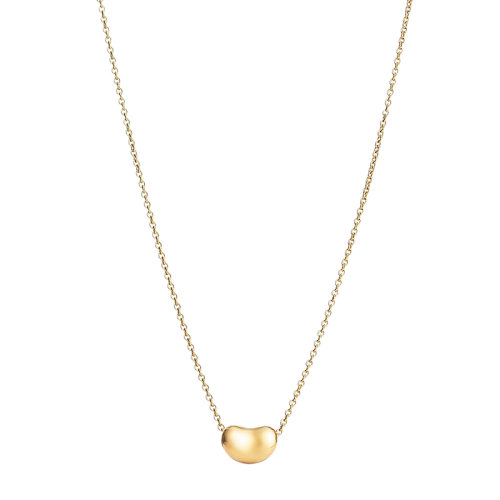 Tiffany & Co./蒂芙尼 經(jīng)典Elsa Peretti系列 18K金黃金7毫米寬Bean豌豆項(xiàng)鏈60957312