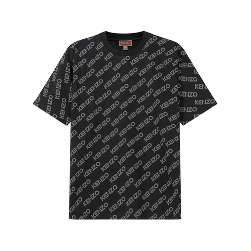 KENZO/高田賢三 【22秋冬新款】 女士棉質(zhì)寬松版圓領(lǐng)短袖T恤 2TS014 4SO