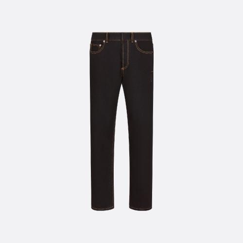  DIOR迪奧 22年秋冬 女士 牛仔褲 Jean boyfriend Dior?8， D01 242P01A3374_X9000