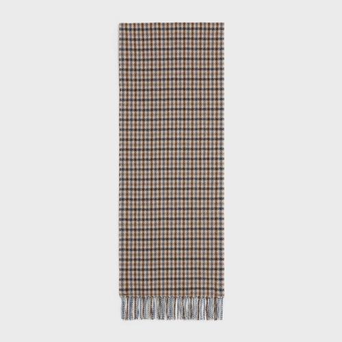  CELINE賽琳思琳 22年秋冬 女士 圍巾 千鳥格山羊絨圍巾 2AW02686S.19UE