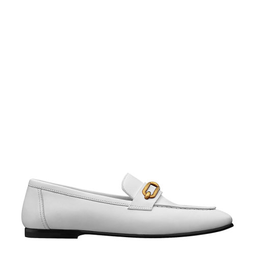 HERMES/愛馬仕 2021年早春新款 白色小牛皮 標(biāo)志性的Roulis搭扣 科萊特軟皮鞋H211041Z90360