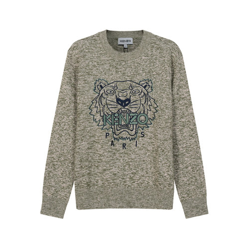 KENZO/高田賢三【22春夏新款】男士棉質圓領長袖針織衫毛衣虎頭刺繡 5PU699 3XA