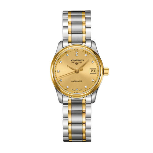 LONGINES/浪琴 名匠系列 18K金 鉆石時(shí)標(biāo) 自動(dòng)機(jī)械女士腕表 L2.257.5.37.7