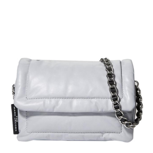 Marc Jacobs/馬克雅各布斯 女士純色皮革字母徽標(biāo)裝飾翻蓋開合單肩包斜挎包鏈條包女包 M0015773 多色可選