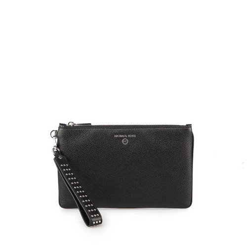 Michael Kors/邁克·科爾斯 女士 黑色皮革手拿包 32F0ST9W8I001 HJH0034C