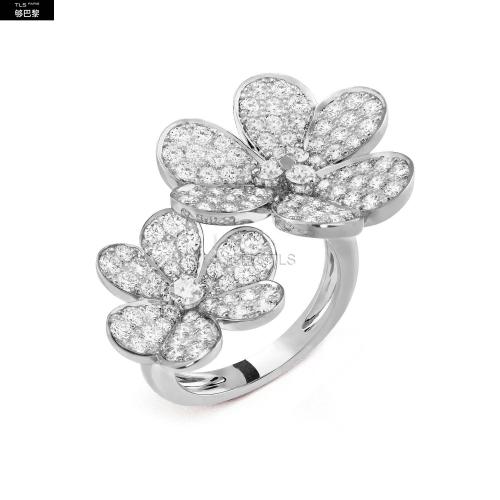  VCA梵克雅寶 22年秋冬 女士 戒指 Frivole指間戒 VCARB67500 預(yù)定商品1-3周發(fā)貨