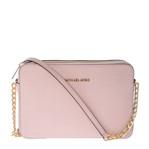 Michael Kors/邁克·科爾斯 JET SET TRAVEL系列女士純色牛皮革單肩包斜挎包鏈條包小方包女包 32S4GTVC3L 多色可選