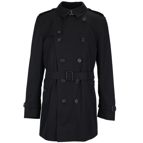 BURBERRY/博柏利 巴寶莉 男士 經(jīng)典黑色/咖啡色 棉質(zhì) 翻領(lǐng) 中長款 風(fēng)衣外套 39833381