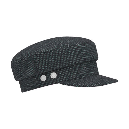 HERMES/愛馬仕 22年早春新款 Dinard系列 男士佩恩藍(lán)色羊毛羊絨混紡貝雷帽H212014N5Y56