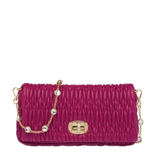  Miu Miu/繆繆 女士黑色羊皮革斜挎包 5BD417 2D21 F0002 PLSX