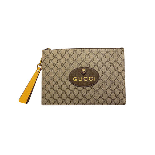 Gucci 古馳 立體金屬虎頭手拿包