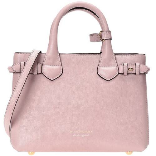 BURBERRY/博柏利 女士粉色皮革手提包 40237011 PLSX