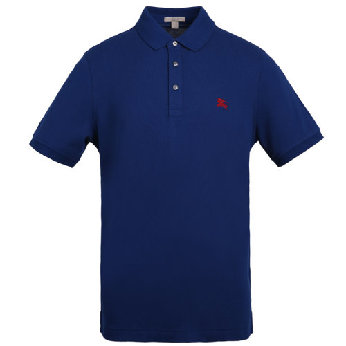 BURBERRY/博柏利 巴寶莉男裝 男士 藍(lán)色棉質(zhì)時(shí)尚短POLO 40612331
