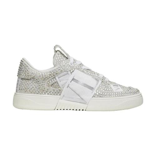  VALENTINO華倫天奴 22年秋冬 女士 休閑運(yùn)動鞋 SNEAKERS VL7N EN VEAU ET RUBANS ORNEéS DE C 預(yù)定商品1-3周發(fā)貨