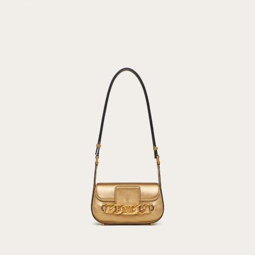  VALENTINO華倫天奴 22年秋冬 女士 單肩包 PETIT SAC PORTé éPAULE VLOGO CHAIN EN NAPPA LA