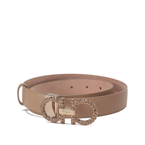 Salvatore Ferragamo/菲拉格慕 【22秋冬新款】 女士牛皮革可裁剪GANCINI板扣式皮帶腰帶2.5cm 23B727