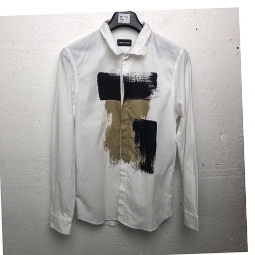 Emporio Armani/安普里奧阿瑪尼 白色男士長袖襯衫