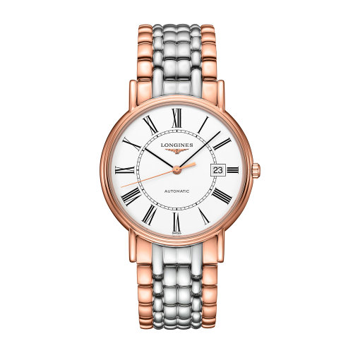 LONGINES/浪琴 時(shí)尚系列 精鋼和紅色PVD涂層 自動(dòng)機(jī)械 男士手表 L4.921.1.11.7