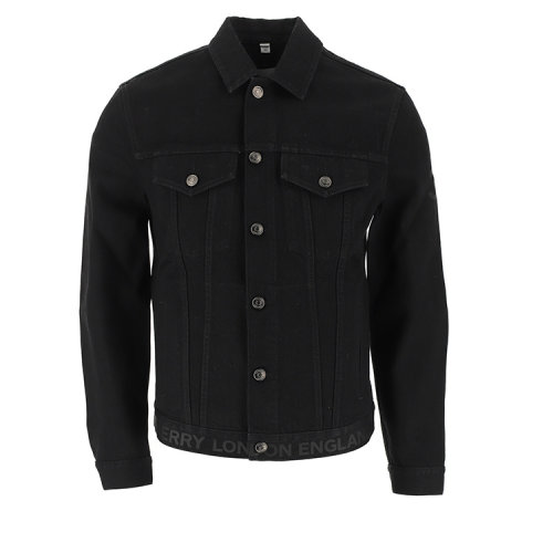 BURBERRY/博柏利  巴寶莉男裝 時(shí)尚簡約 男士黑色棉質(zhì)外套夾克 80143561 HKY0011N