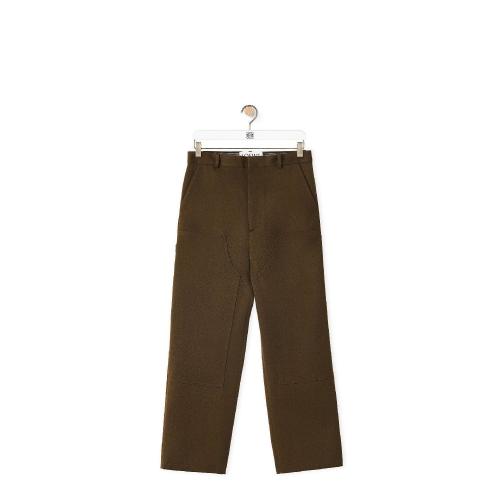  LOEWE羅意威 22年秋冬 男士 休閑褲 Workwear trousers in wool H526Y04WA0-4153