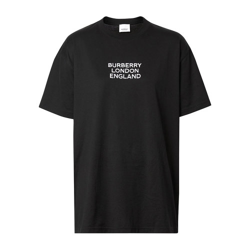 BURBERRY/博柏利刺繡徽標(biāo)寬松棉質(zhì) T 恤衫女士短袖T恤 80211751