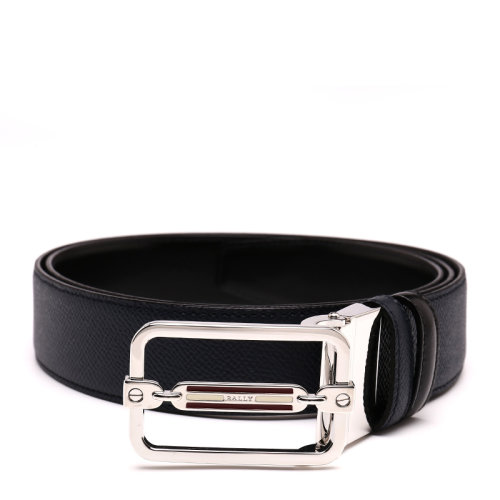 BALLY/巴利簡約百搭雙面用牛皮革帶扣式男士腰帶皮帶STEFF