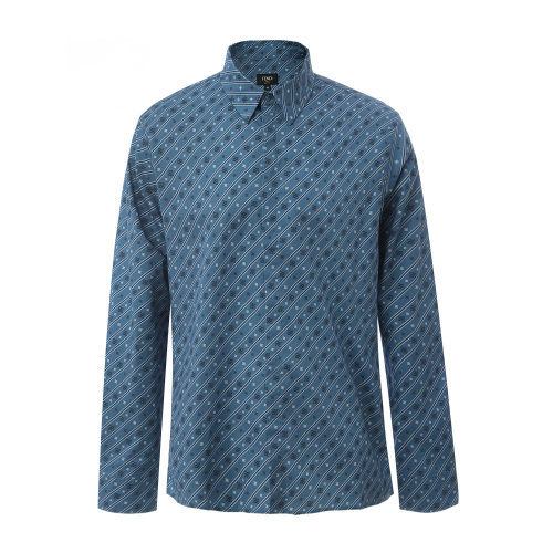 FENDI/芬迪 藍(lán)色男士長袖襯衫